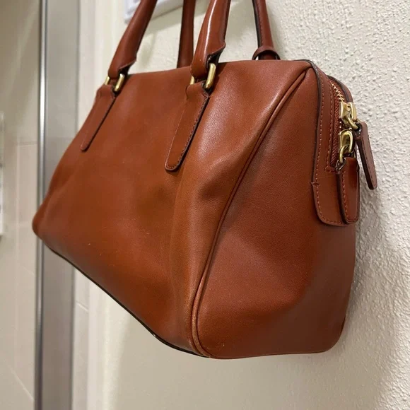 Coach Brown Legacy Haley Leather Handbag - Picture 3 of 12